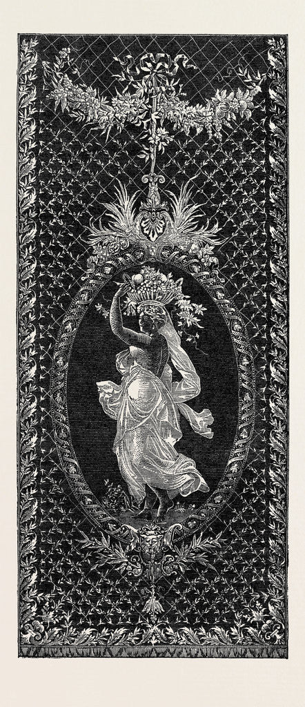 Detail of The Paris International Exhibition: French Embroidered Muslin France 1867 by Anonymous