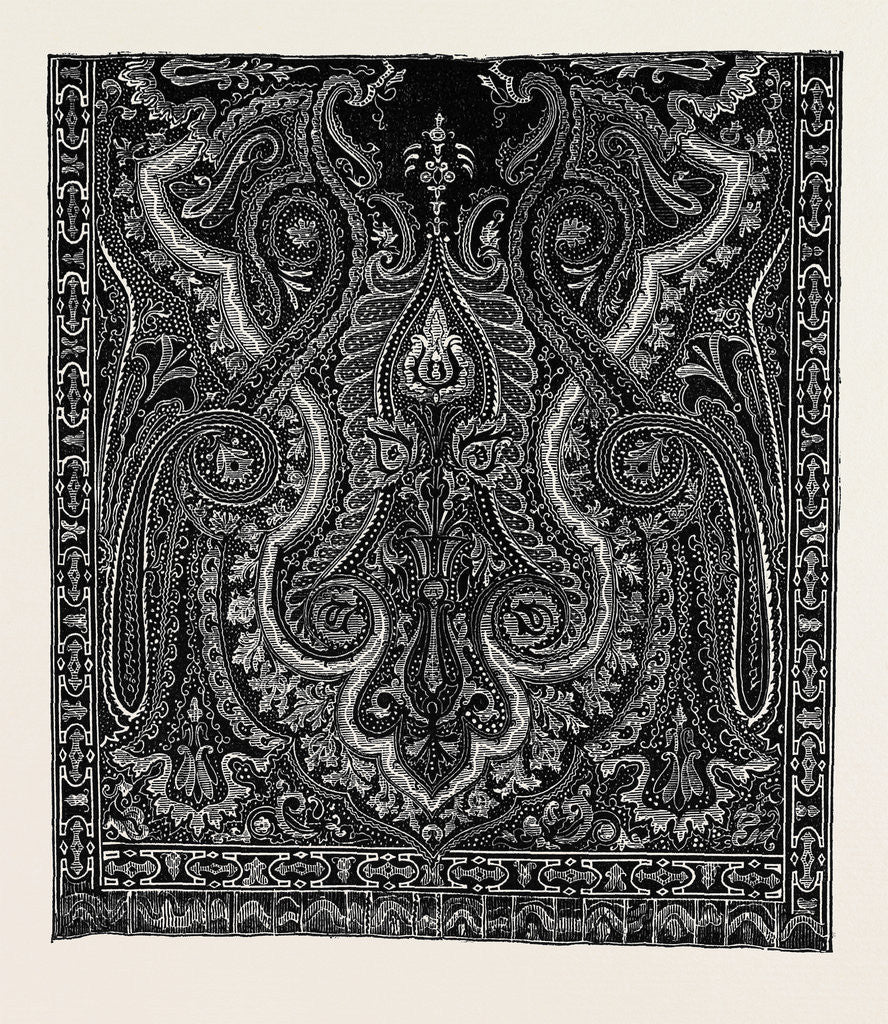 Detail of The Paris International Exhibition: French Cashmere a Perfect Imitation of Indian Cashmere France 1867 by Anonymous