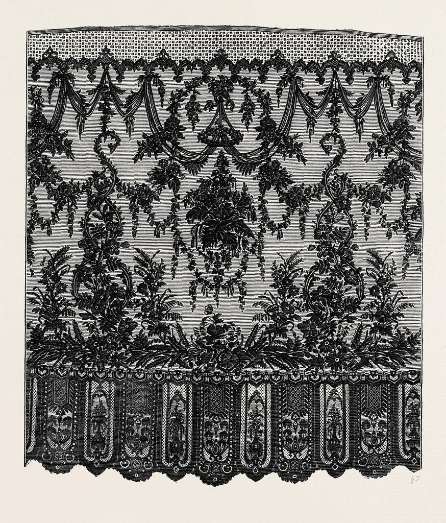 Detail of The Paris International Exhibition: Rove Dentelle Noire De Bayeux France 1867 by Anonymous