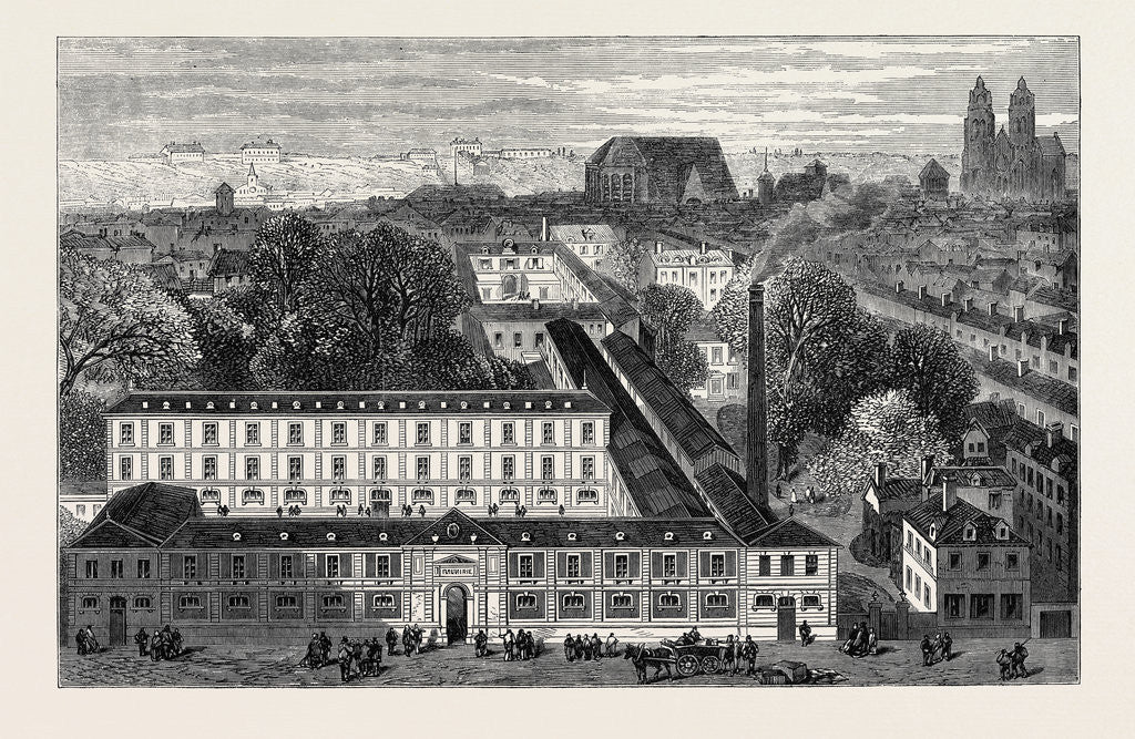 Detail of Messrs. Mame's Printing Establishment at Tours France 1867 by Anonymous