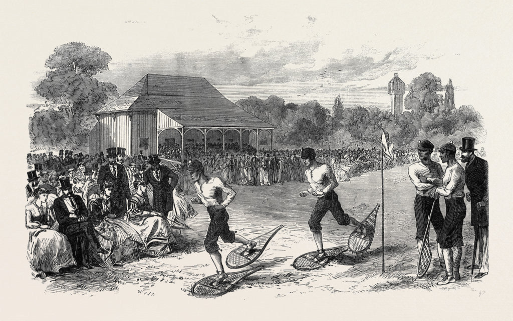 Detail of Snow-Shoe Race at the Crystal Palace 1867 by Anonymous