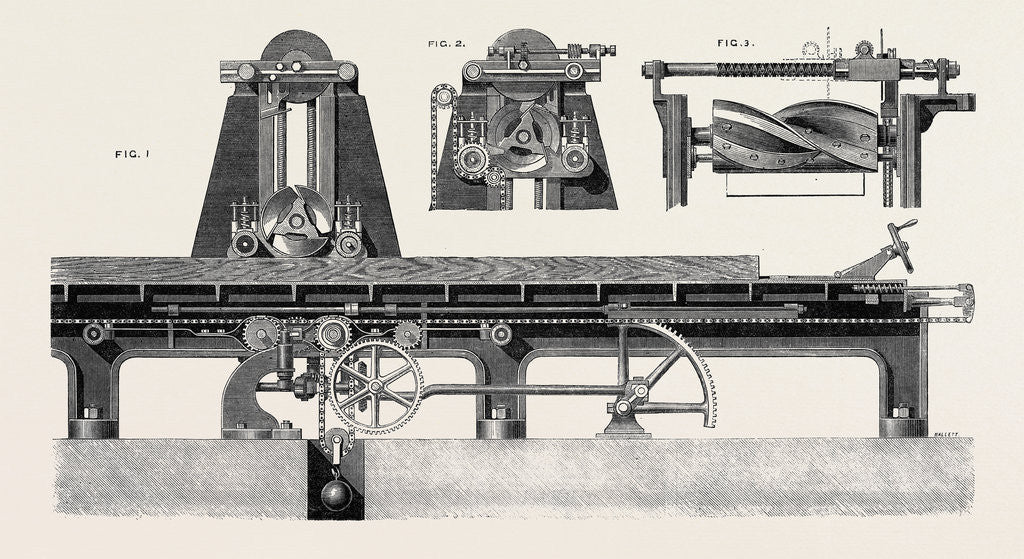 Detail of The Paris International Exhibition: Planing Machine France 1867 by Anonymous