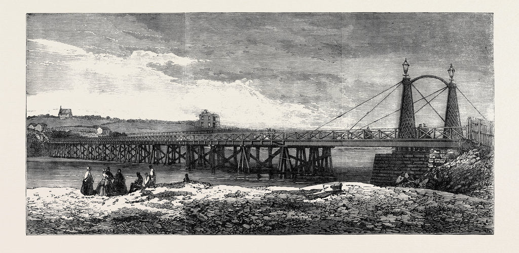 Detail of Panmure Bridge Auckland New Zealand 1867 by Anonymous