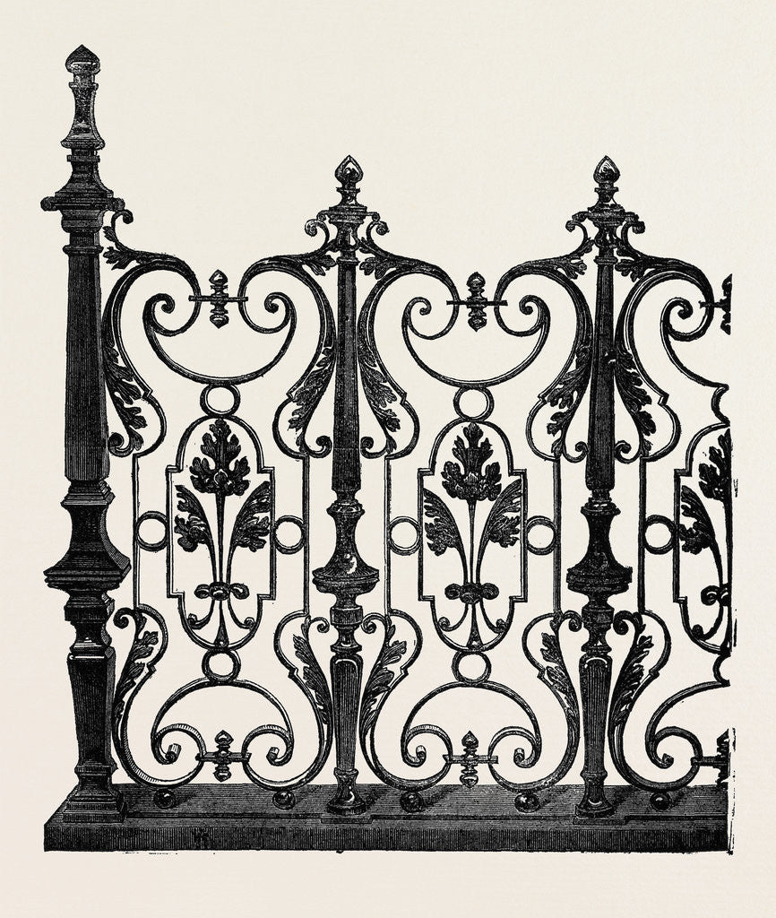 Detail of The Paris International Exhibition: Part of a Balcony, France 1867 by Anonymous