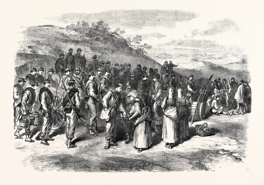 Detail of The Garibaldians at Bagnorea in the Roman States 1867 by Anonymous