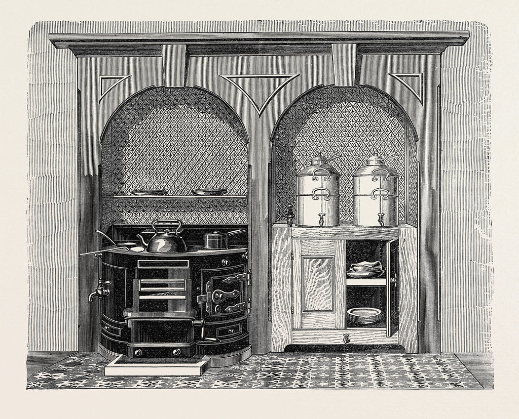 Detail of The Paris International Exhibition: Richards' Circular-Front Cooking-Stove, 1867 by Anonymous