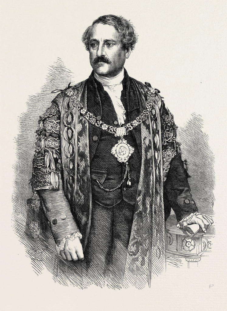 Detail of The Right Hon. W.F. Allen the New Lord Mayor of London UK 1867 by Anonymous