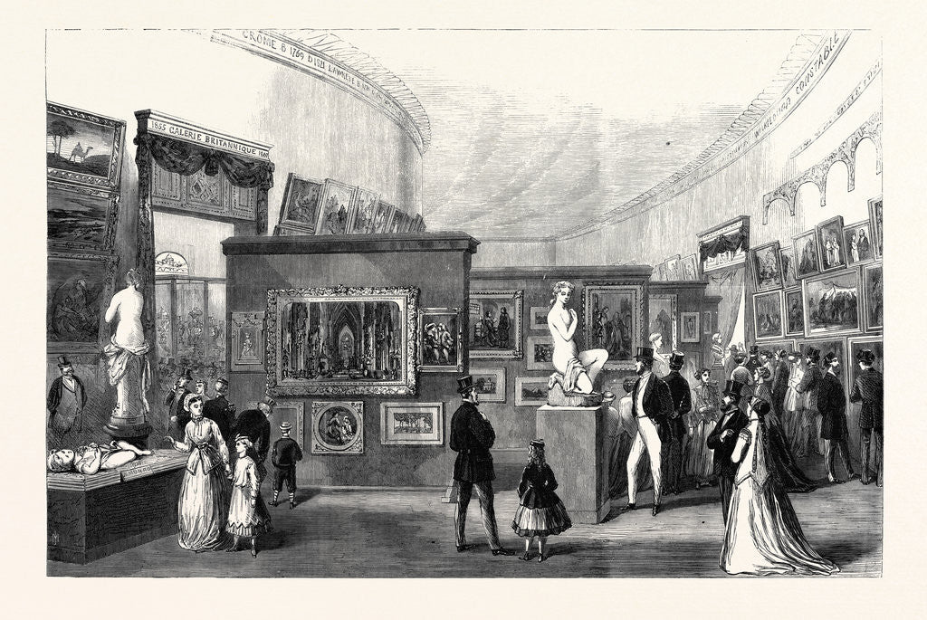 Detail of The British Picture Gallery in the Late Paris International Exhibition France 1867 by Anonymous
