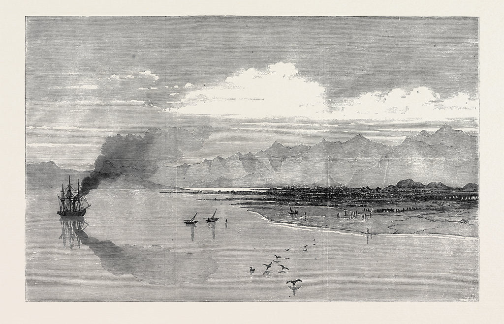Detail of The British Expedition to Abyssinia: Landing-Place of the Reconnoitring Party Near Zoulla Annesley Bay 1867 by Anonymous