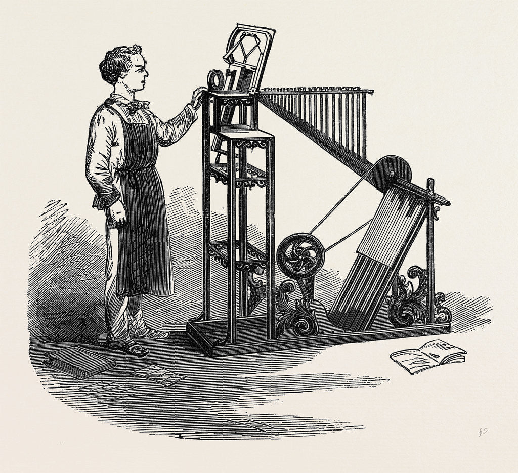 Detail of The Paris International Exhibition: Delcambre's Type Distributing Machine France 1867 by Anonymous