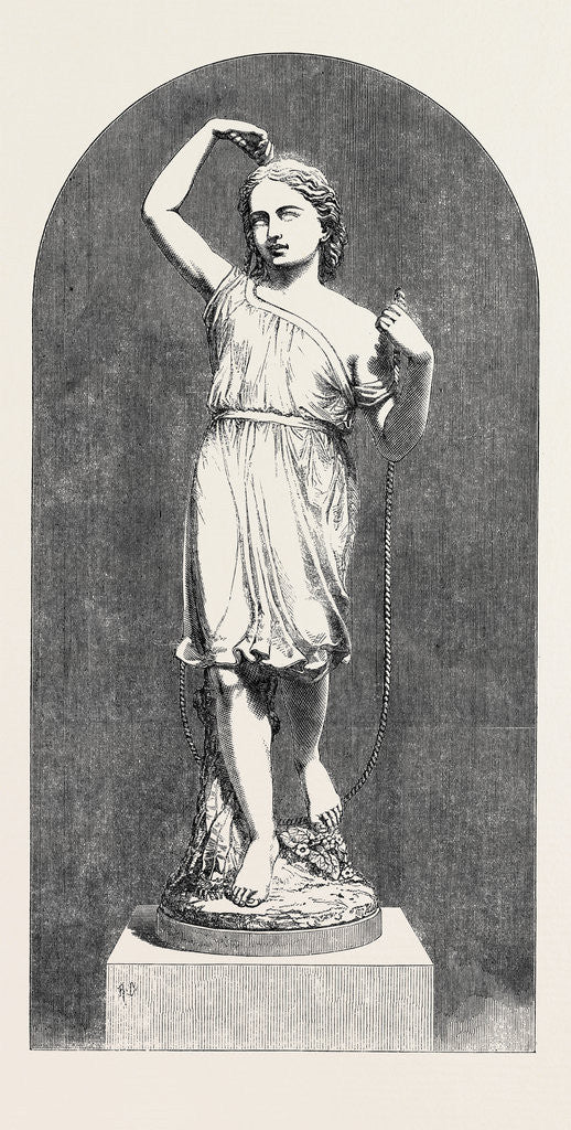 Detail of Minton And Co., Thorneycroft's Skipping-Girl Statuette in Parian, the International Exhibition 1862 by Anonymous