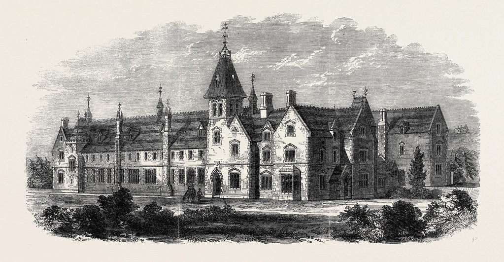 Detail of The Diocesan Training College Winchester Opened on Monday Week by the Bishop of Winchester October 25 1862 by Anonymous