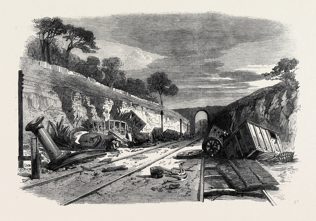 Detail of Scene of the Recent Railway Accident at Winchburgh on the Edinburgh and Glasgow Railway 25 October 1862 by Anonymous