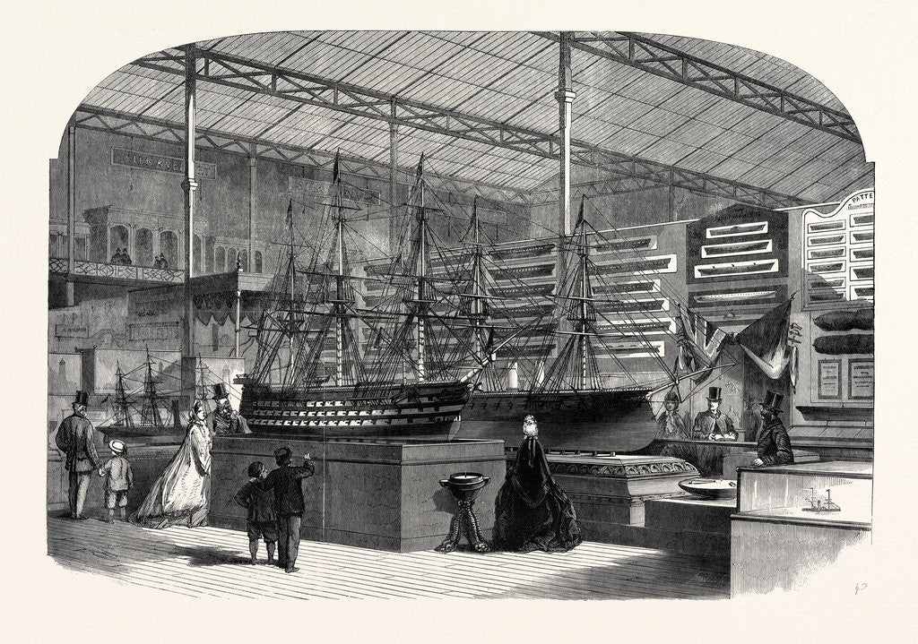 Detail of The International Exhibition: The Admiralty Department of the Naval Court 1862 by Anonymous