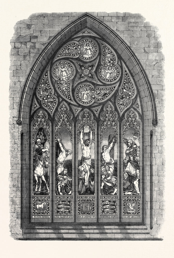 Detail of Stained Glass Window, the International Exhibition 1862 by Anonymous