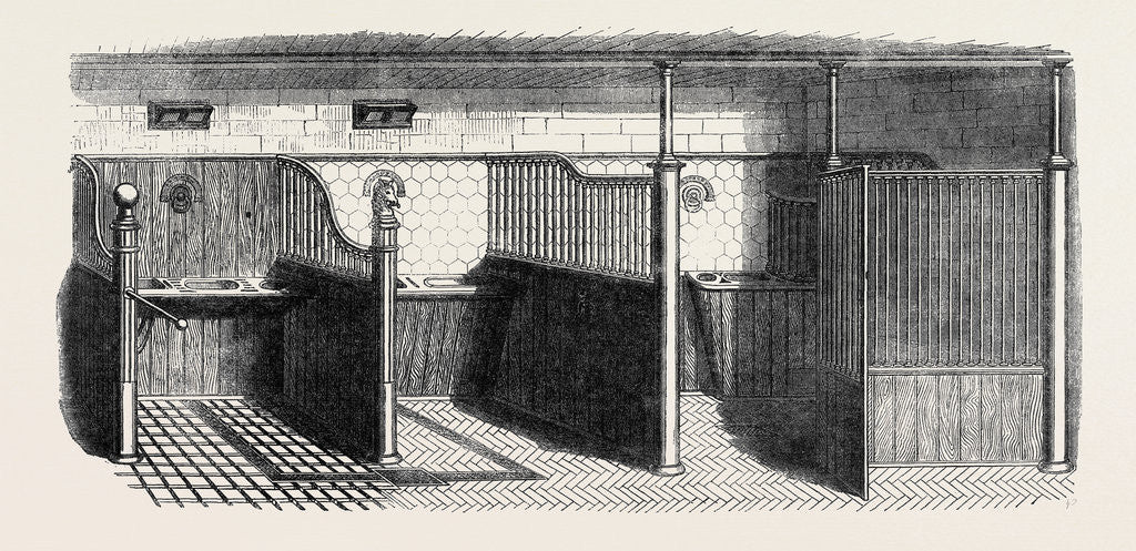 Detail of Stable Fittings, Open Stall with Patent Sliding Barrier by Anonymous