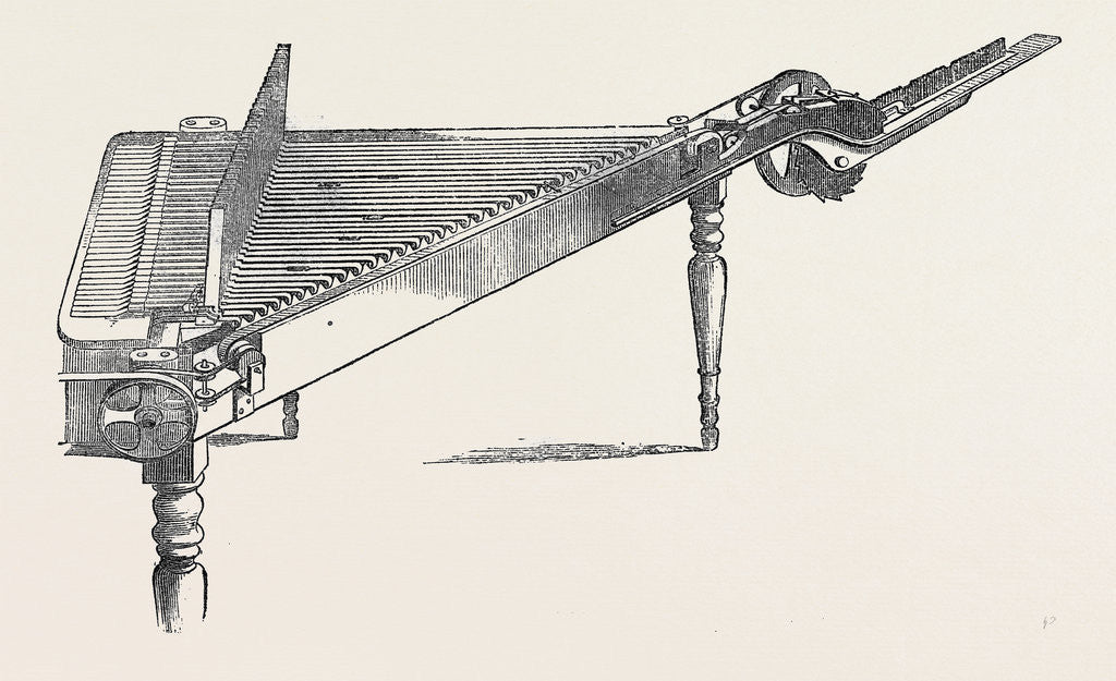 Detail of The International Exhibition: Mitchel's Type-Composing Machine 1862 by Anonymous