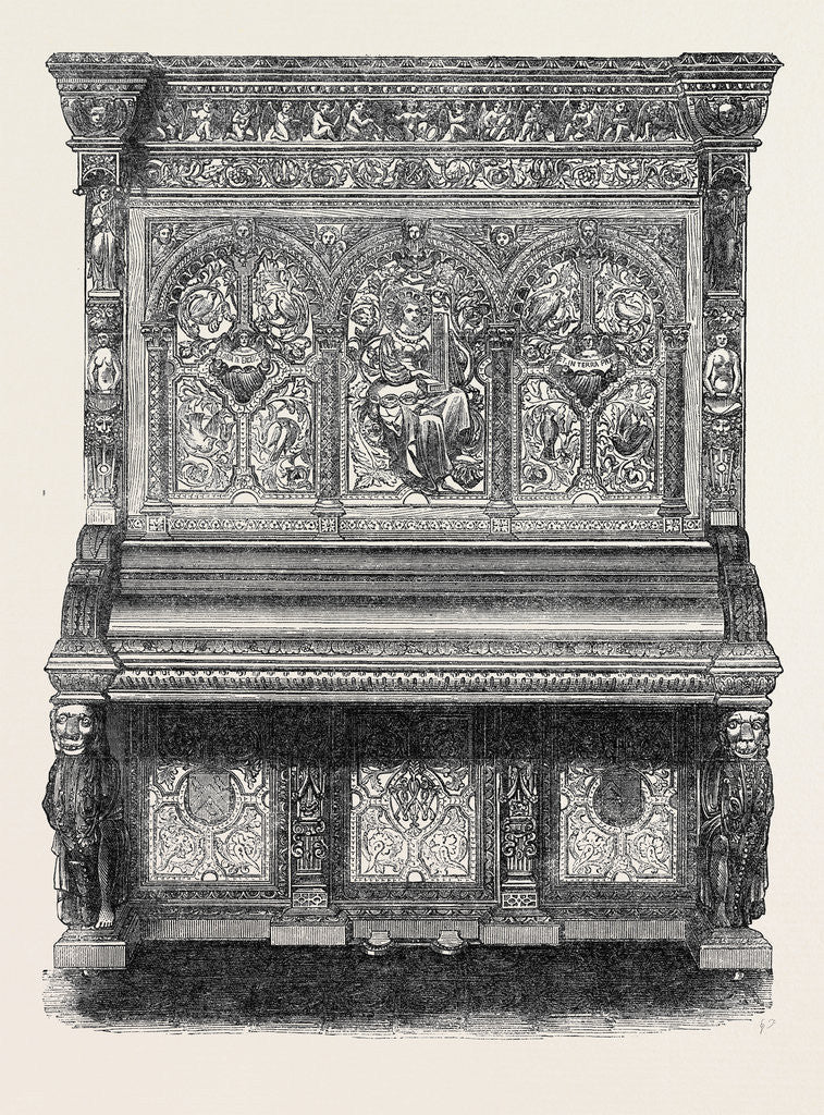 Detail of The International Exhibition: Pianoforte, 1862 by Anonymous