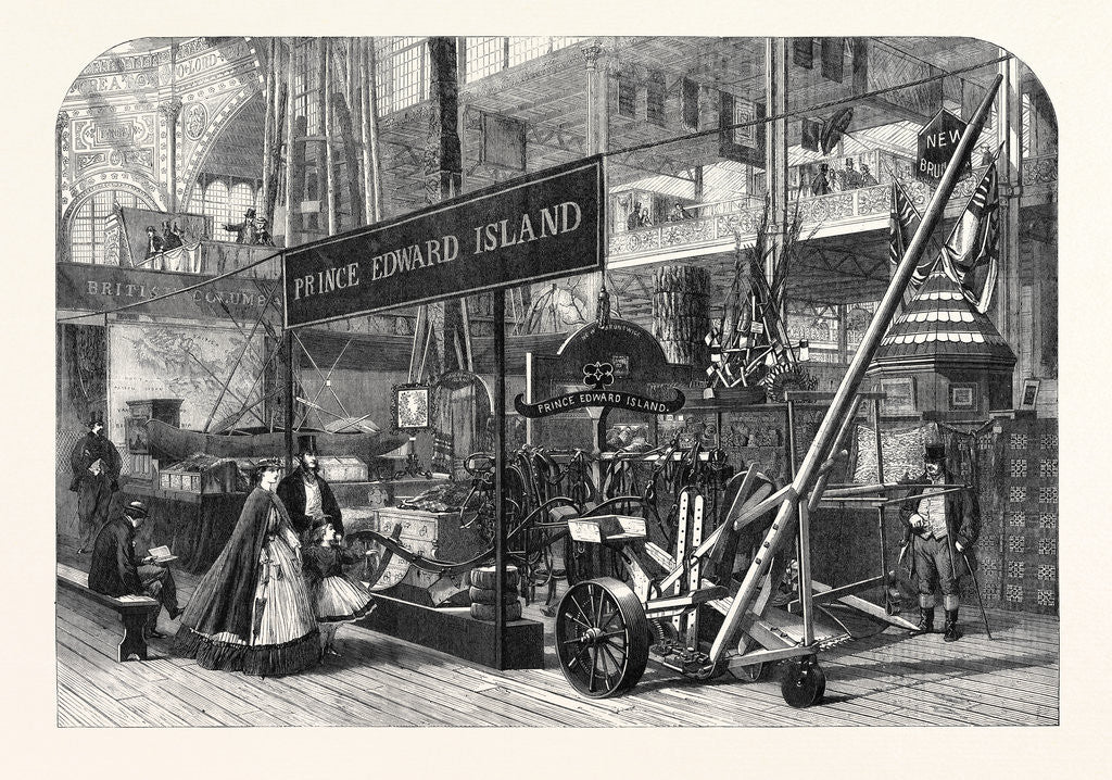 Detail of The International Exhibition: British Columbia and Prince Edward Island Courts 1862 by Anonymous