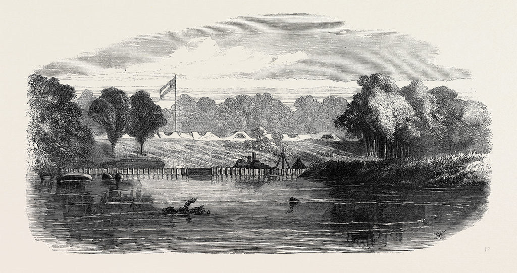 Detail of The Civil War in America: Drury's Bluff a Confederate Position on the James River Near Richmond 1862 by Anonymous