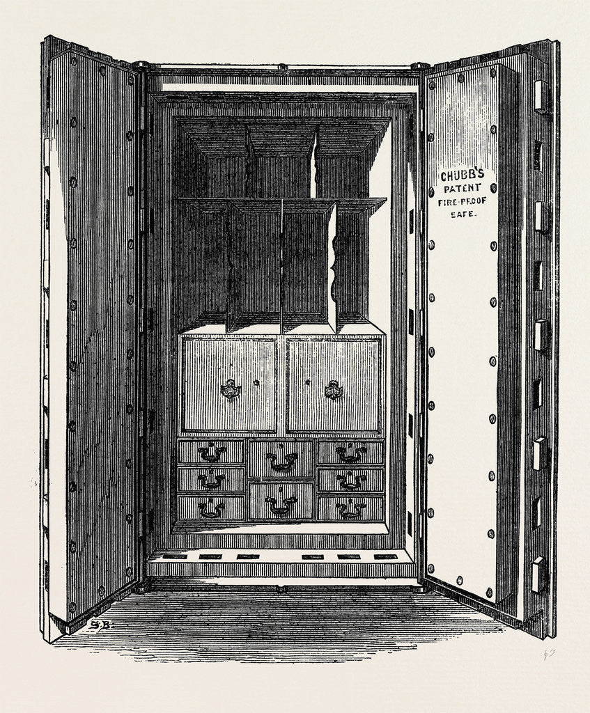 Detail of The International Exhibition: Chubbs' Safe 1862 by Anonymous