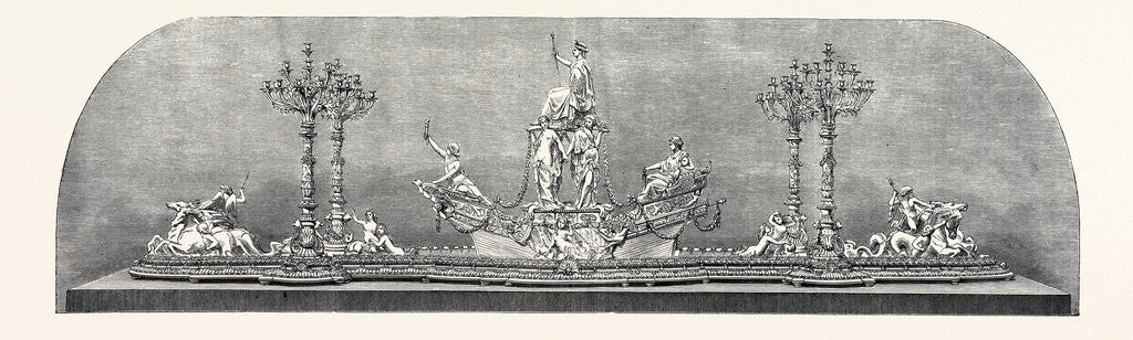 Detail of The International Exhibition: Plateau and Candelabra, 1862 by Anonymous