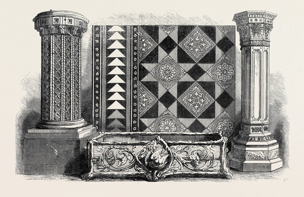 Detail of The International Exhibition: Clay Manufactures of the Shropshire Coalfields 1862 by Anonymous