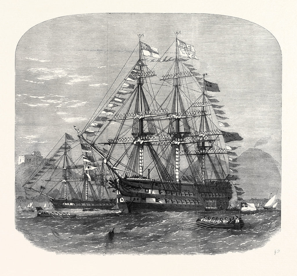 Detail of The Coming of Age of the Prince of Wales Celebrated in the Bay of Naples by Anonymous