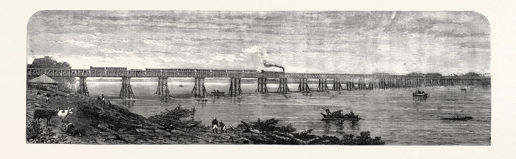 Detail of Viaduct Over the Taptee Near Surat for the Bombay Baroda and Central India Railway 1862 by Anonymous