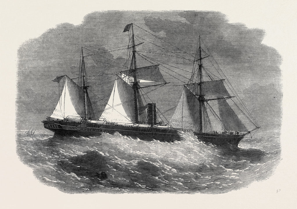 Detail of The Peninsular and Oriental Steam Company's New Ship Poonah 1862 by Anonymous