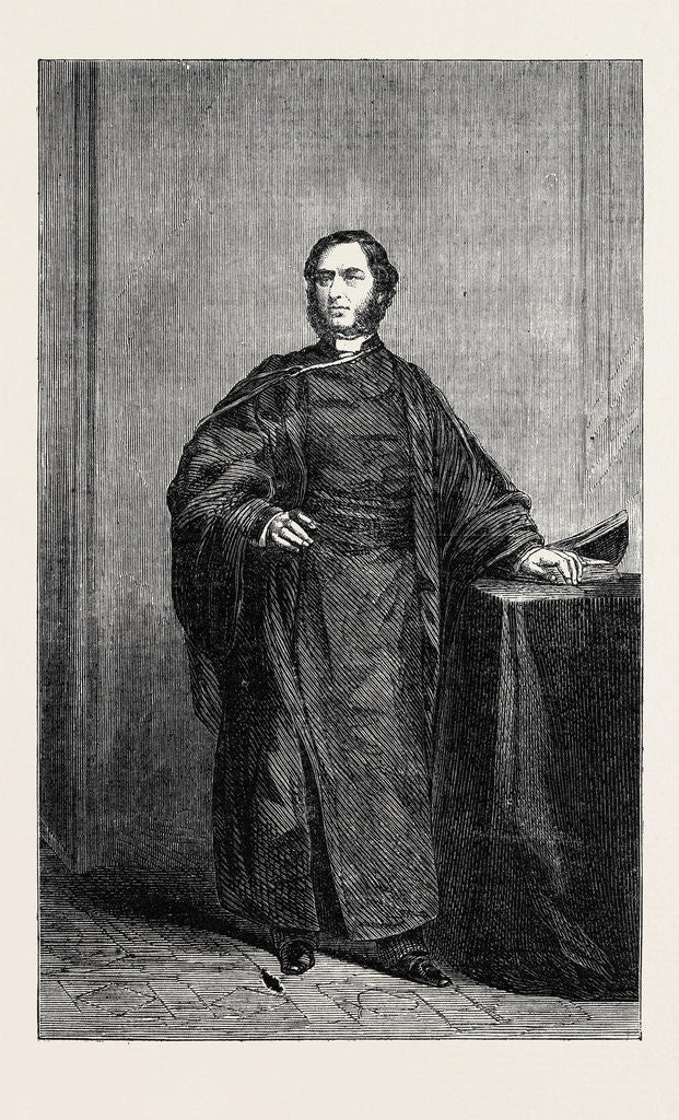 Detail of Dr. Ainger Principal of St. Bees College Cumberland 1862 by Anonymous