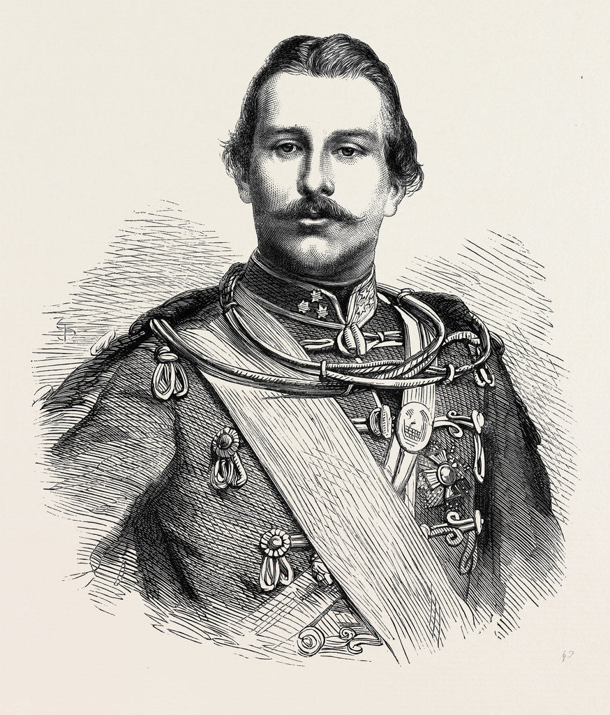 Detail of H.S.H. Prince Teck 1866 by Anonymous