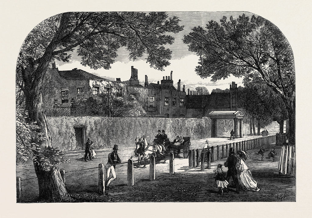 Detail of Cambridge Cottage Kew the Birthplace of Princess Mary of Cambridge London UK 1866 by Anonymous