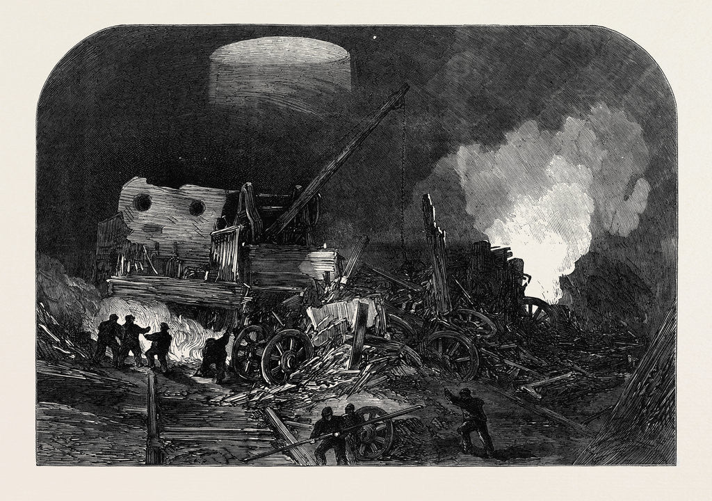 Detail of Scene of the Extraordinary Accident in the Welwyn Tunnel Great Northern Railway 1866 by Anonymous