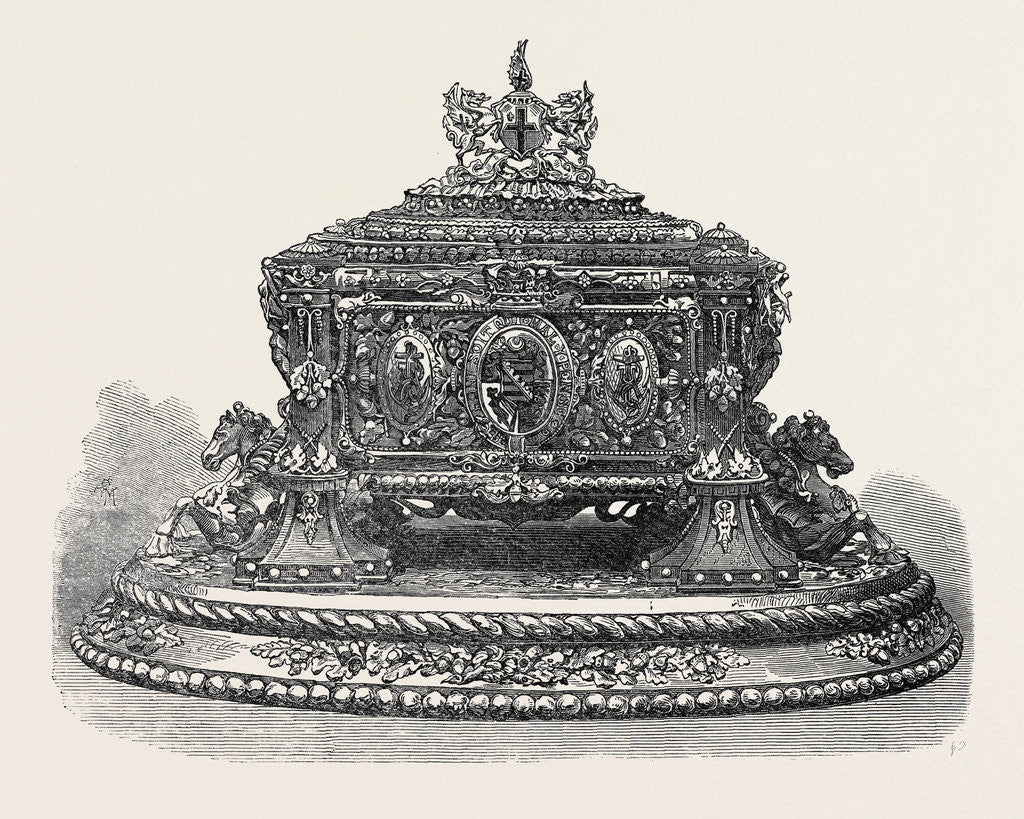 Detail of The Casket in which the Freedom of the City Was Presented to the Duke of Edinburgh UK 1866 by Anonymous