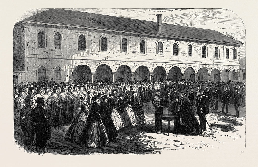 Detail of Presentation to Mrs. Colonel Bingham by the Dorset Militia UK 1866 by Anonymous