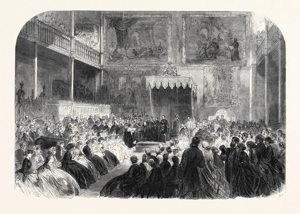 Detail of Prince Alfred Opening the Industrial Museum at Edinburgh Uk1866 by Anonymous