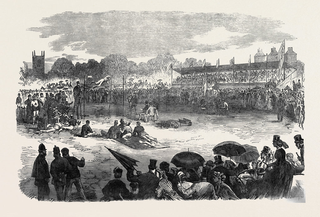 Detail of Civil Service Athletic Sports at Beaufort House Walham Green 1866 by Anonymous
