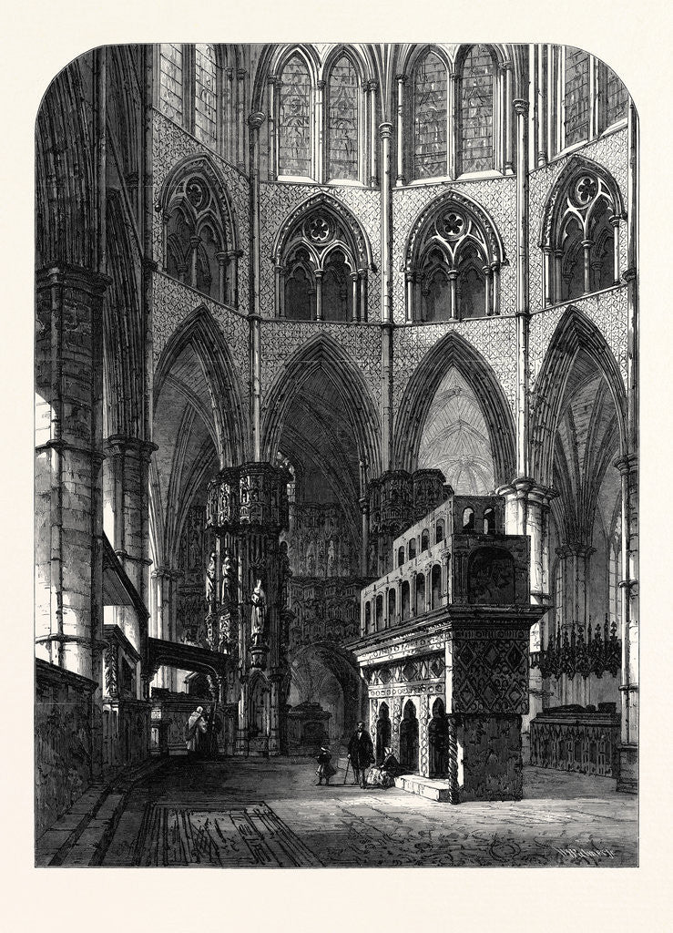 Detail of Chapel and Shrine of Edward the Confessor Westminster Abbey London UK 1866 by Anonymous