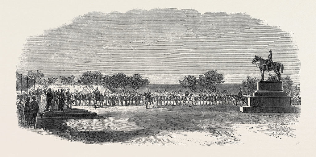 Detail of Inauguration of the Statue of Sir Mark Cubbon at Bangalore India 1866 by Anonymous