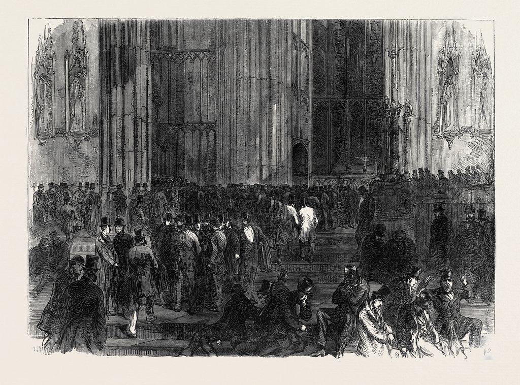 Detail of Westminster Hall on the Night of the Division on the Reform Bill London UK 1866 by Anonymous