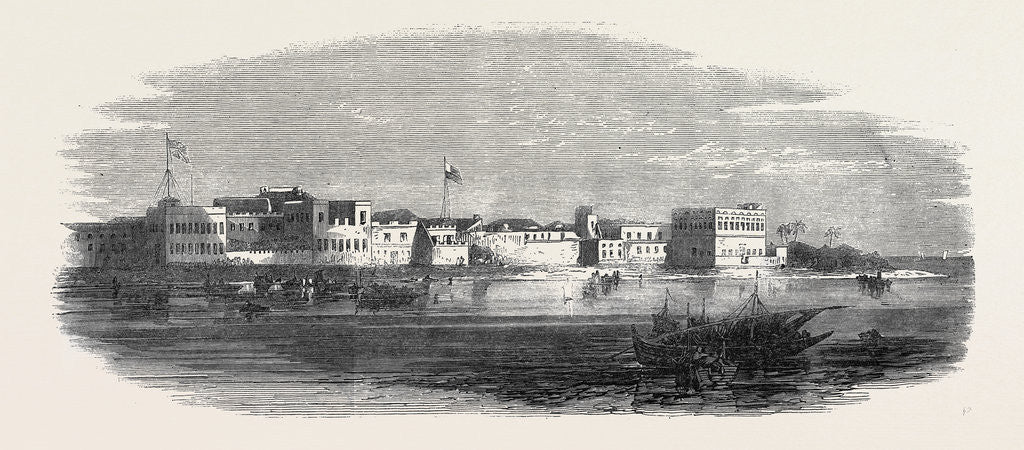 Detail of Shangany the European Quarter of Zanzibar 1866 by Anonymous