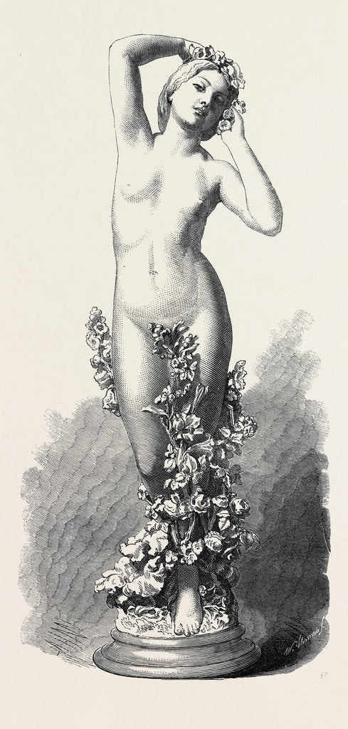 Detail of Spring Statue, 1866 by Anonymous