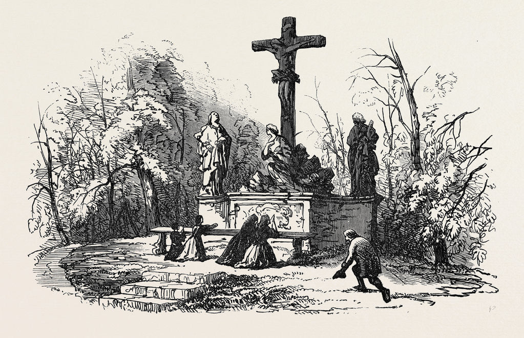 Detail of Bamberg Calvary on the Altenberg Germany 1866 by Anonymous