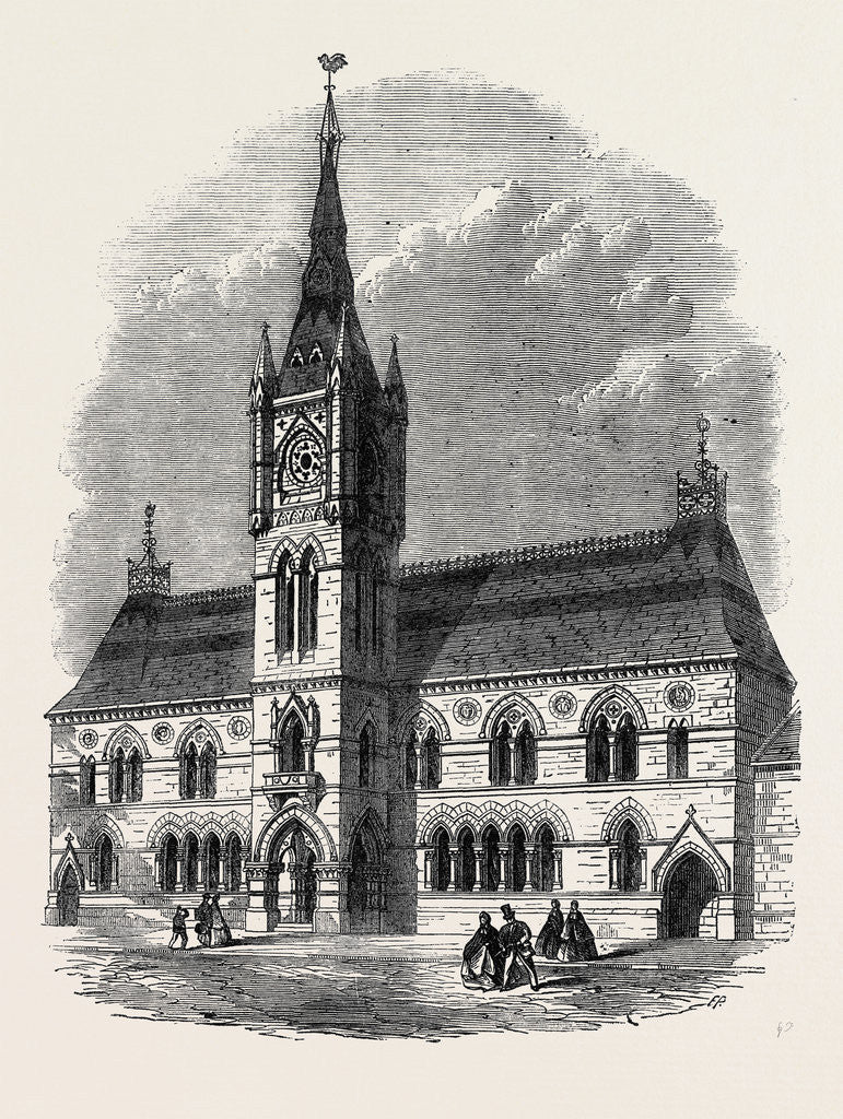Detail of The New Townhall Dumbarton UK 1866 by Anonymous