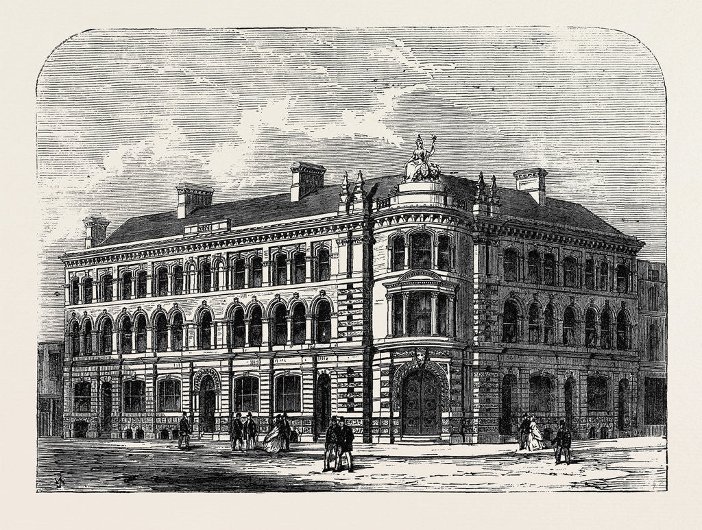 Detail of New Exchange Buildings Hull UK 1866 by Anonymous
