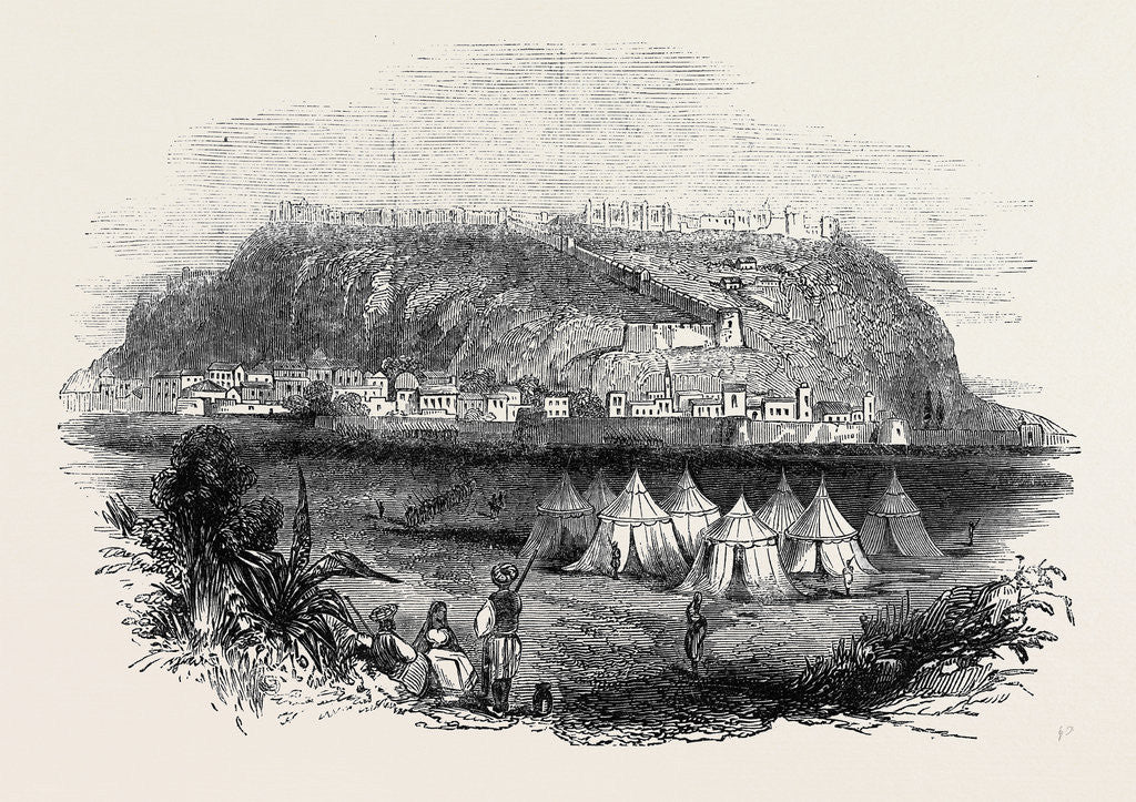 Detail of Arrival of the Overland Mail, Capture of Gwalior, Six Thousand Killed and Wounded: Gwalior, India by Anonymous