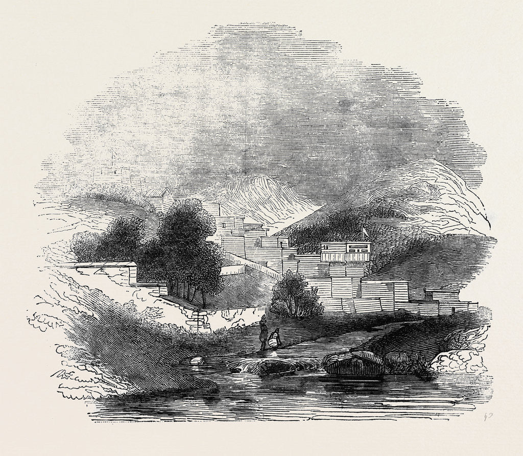 Detail of Arrival of the Overland Mail, Capture of Gwalior, Six Thousand Killed and Wounded: Fortified Post, India by Anonymous