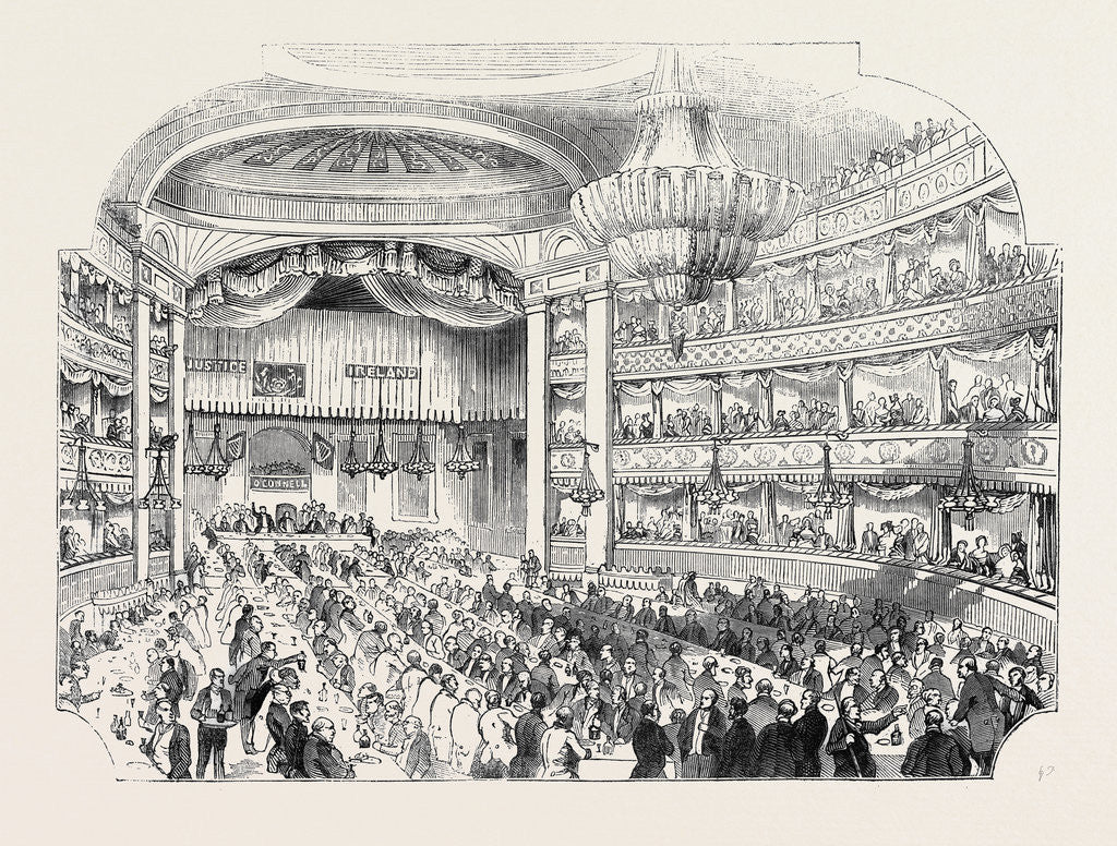 Detail of The Grand Banquet to Mr. O'Connell in Covent Garden Theatre on Tuesday Last by Anonymous