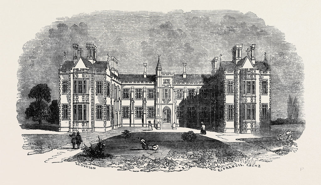 Detail of New Hospital for Consumption, Fulham Road, Brompton by Anonymous